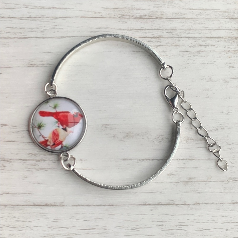 Silver cardinal bracelet
